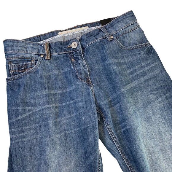 Next Wide Leg Baggy Boyfriend Jean Women's Size 14R Retro Y2K Academia Comfort‎ - Picture 3 of 11